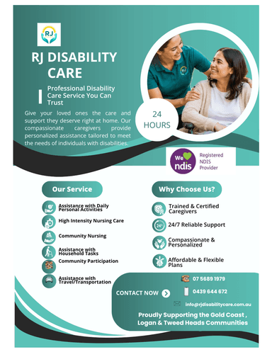 Logo of RJ Disability Care